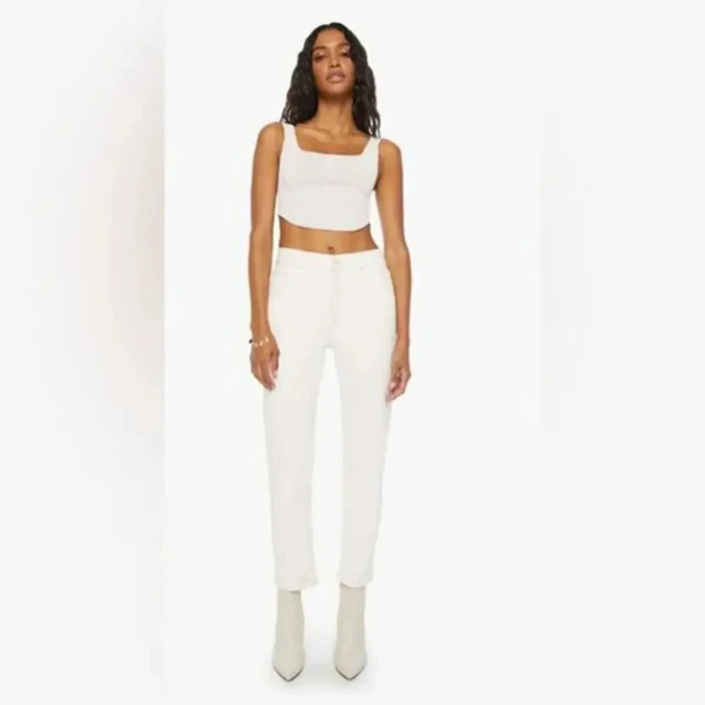 MOTHER The tomcat ankle cream puffs jeans  size 24 B3010